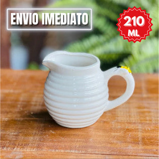 Cremeira 210ml de Porcelana Bee Mini Jarra P/Café Mel Leite