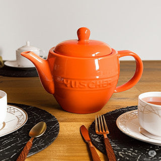 Bule de Cerâmica 500ml Le Chef Hauskraft Chá Café Design Vintage Resistente