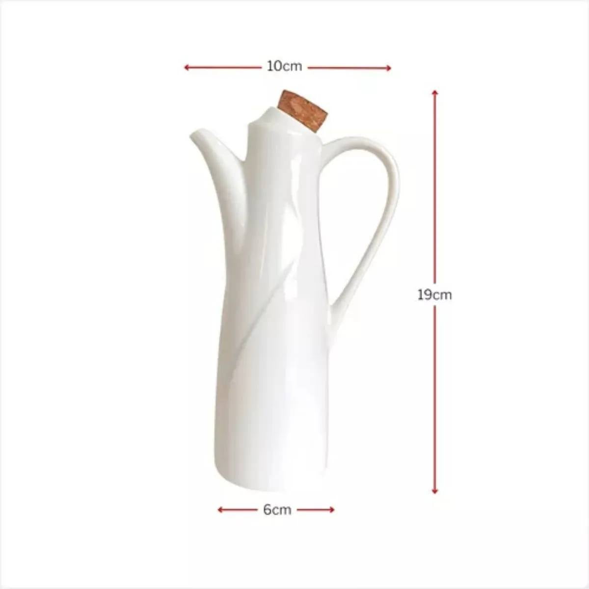 Azeiteiro de Cerâmica Oásis 250ml com Rolha de Cortiça