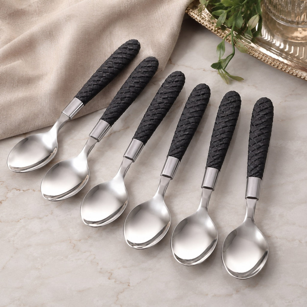Conjunto de 6 Colheres Viana de 19 Cm Aço Inox