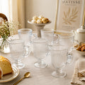 Jogo de Caneca de Vidro com 6 Peças Graffiato120 ML