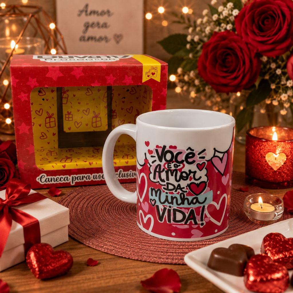 Caneca de Cerâmica Dia Dos Namorados 320 ML