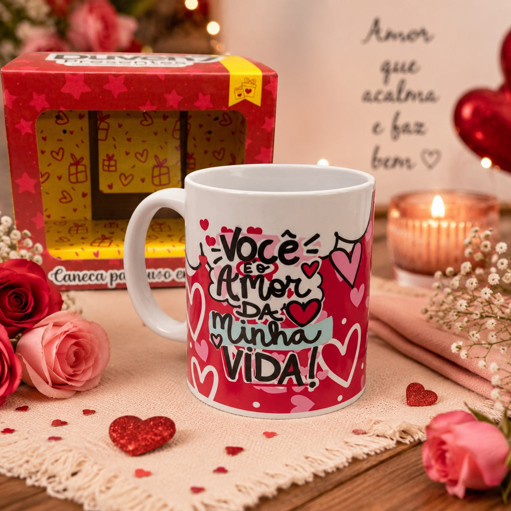 Caneca de Cerâmica Dia Dos Namorados 320 ML