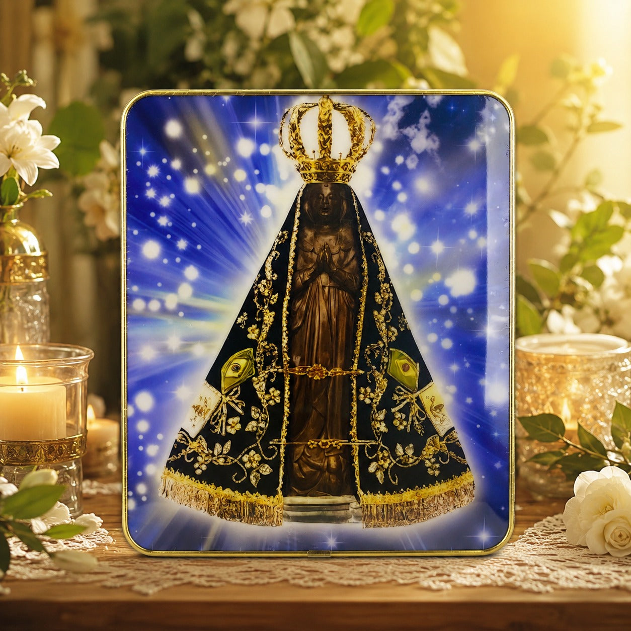 Quadro Nossa Senhora Aparecida 19x24 Cm
