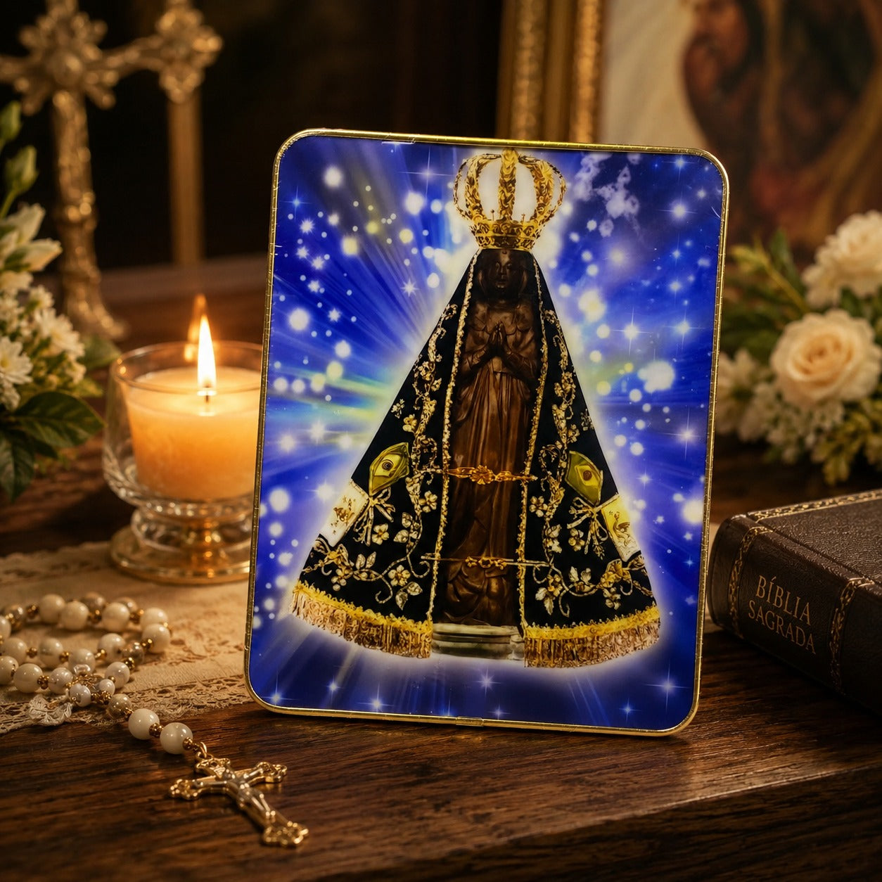 Quadro Nossa Senhora Aparecida 19x24 Cm