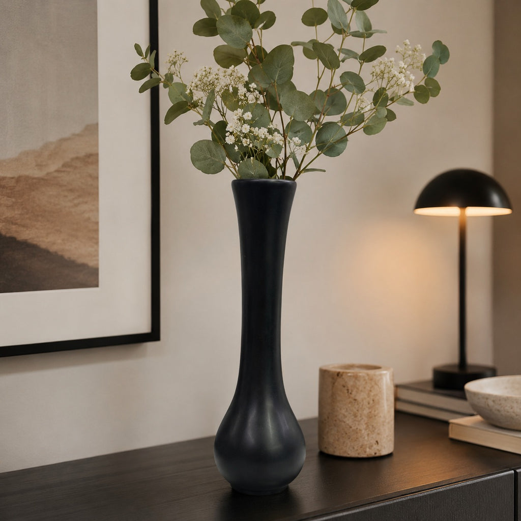 Vaso de Cerâmica Decorativo 20Cm Gemini