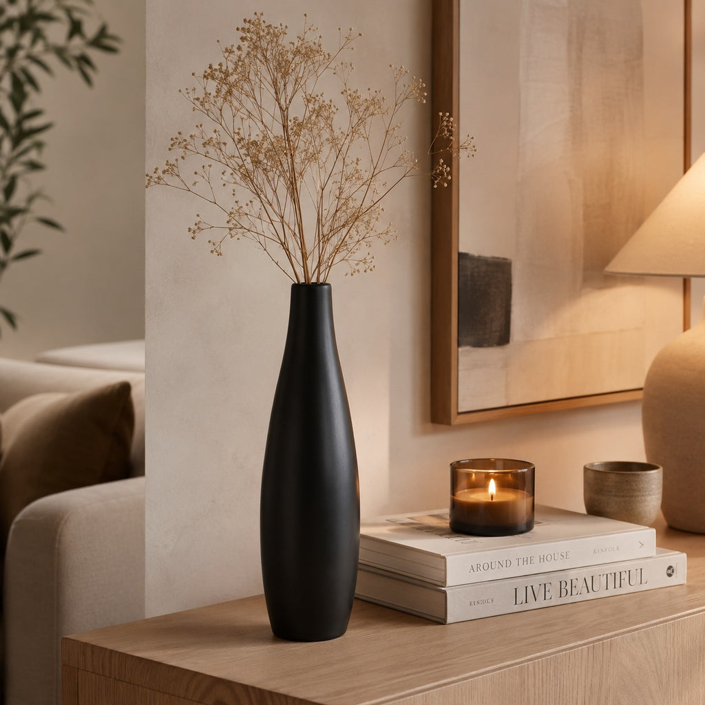 Vaso de Cerâmica Gemini 25 Cm Decorativo