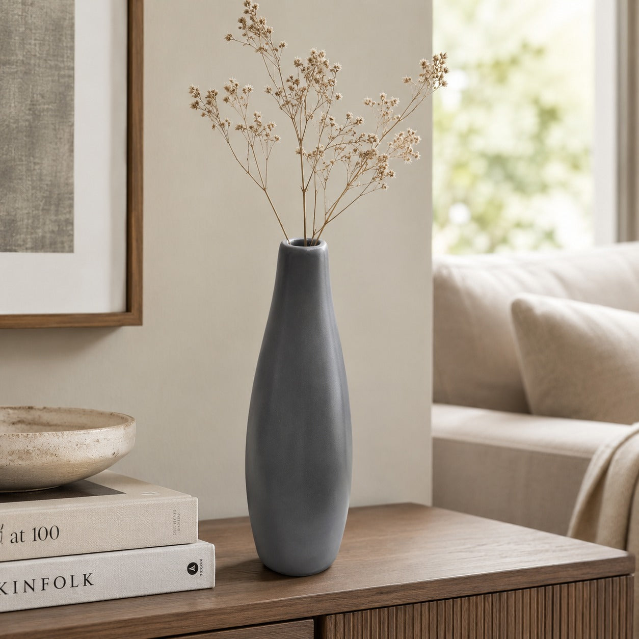 Vaso de Cerâmica Gemini 25 Cm Decorativo – Casa Nobre