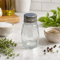 Saleiro Pimenteiro de Vidro com Tampa Inox 40 ML