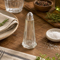 Saleiro Pimenteiro De Mesa em Vidro com Tampa Inox 45 ML
