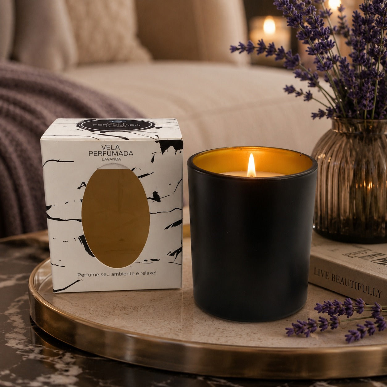 Vela Perfumada Lavanda GIF Home