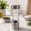 Moedor de Pimenta Metal Inox Com Recipimente 19 Cm