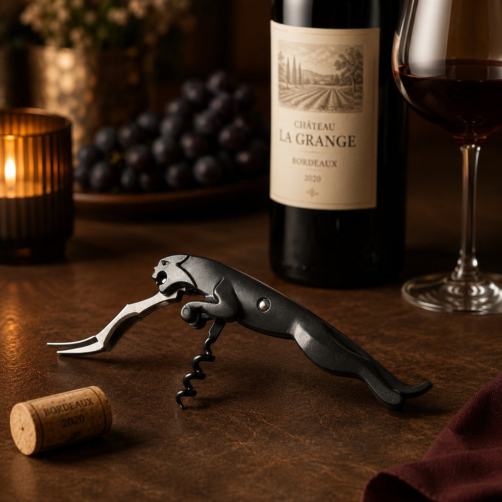 Saca Rolha De Meteal Completo 14,2 Cm Para Vinho/Bebidas