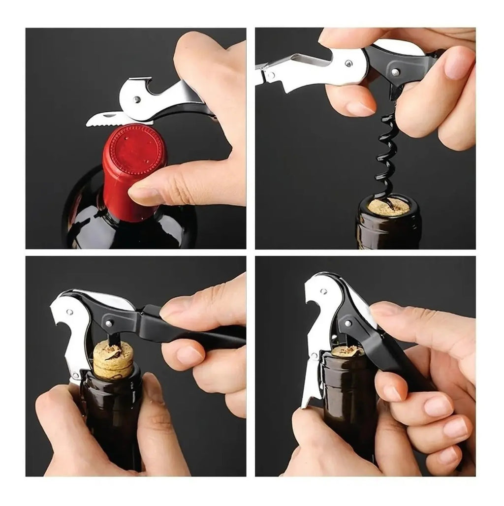 Abridor Saca Rolhas de Metal Black 14,5 Cm - Linha Premiun