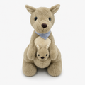 Canguru de Pelúcia com Filhote 23 cm Macio Infantil Decorativo