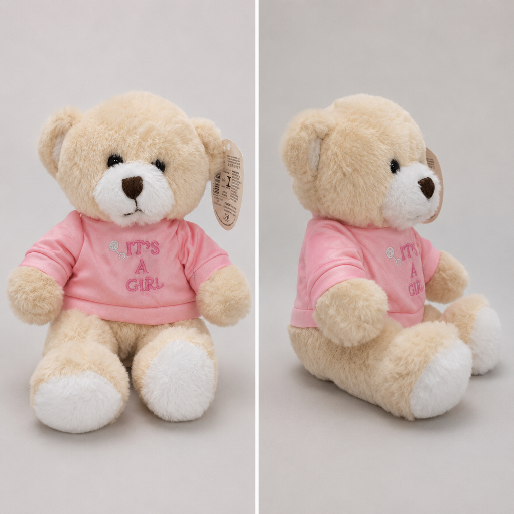 Ursinho de Pelúcia com Roupinha 28 Cm