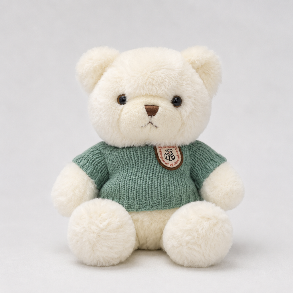 Urso de Pelúcia 30 cm com Blusa de Tricô Macio - Mix Cores