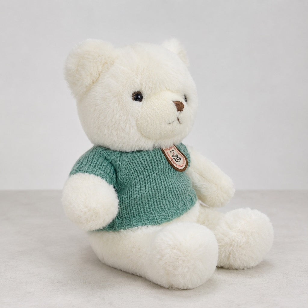 Urso de Pelúcia 30 cm com Blusa de Tricô Macio - Mix Cores