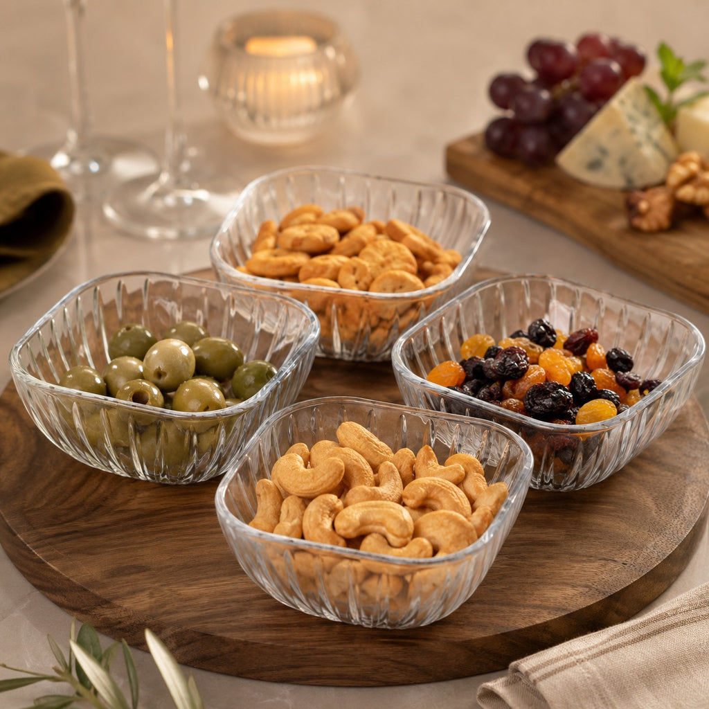 Conjunto de 4 Petisqueiras em Vidro 280 ML Hauskraft