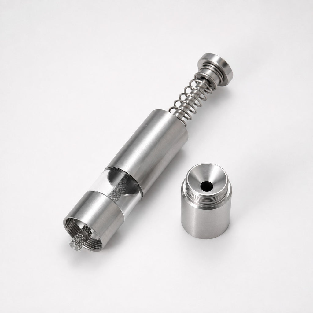 Moedor de Tempero Portátil Manual de Inox e Acrílico 15,5 Cm