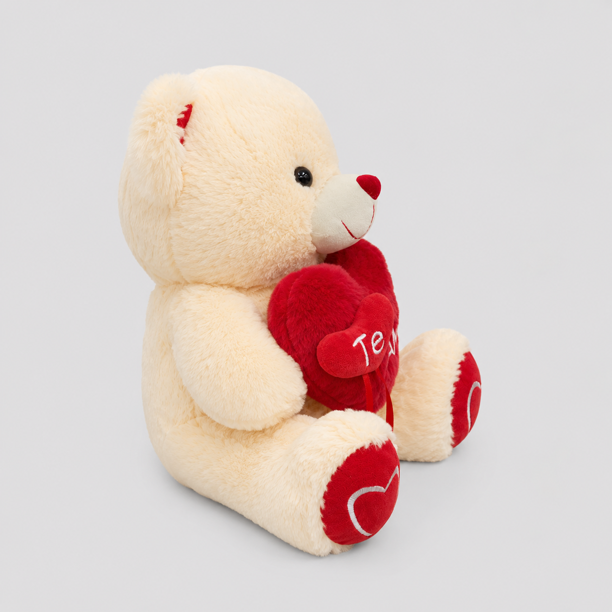 Urso de Pelúcia 50 Cm Com Coração ''Te Amo'' Romântico