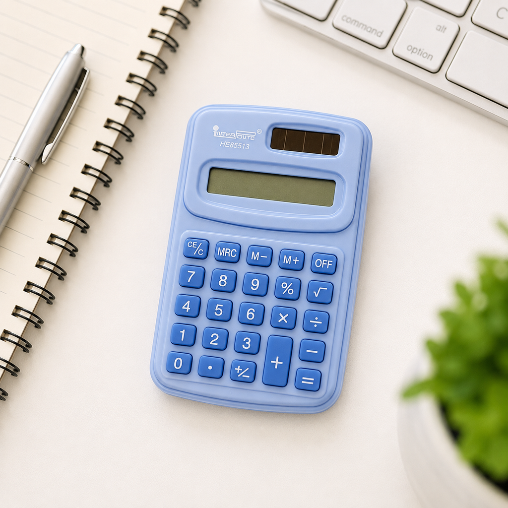 Mini Calculadora Portátil de Bolso 8 Dígitos a Bateria 10 Cm