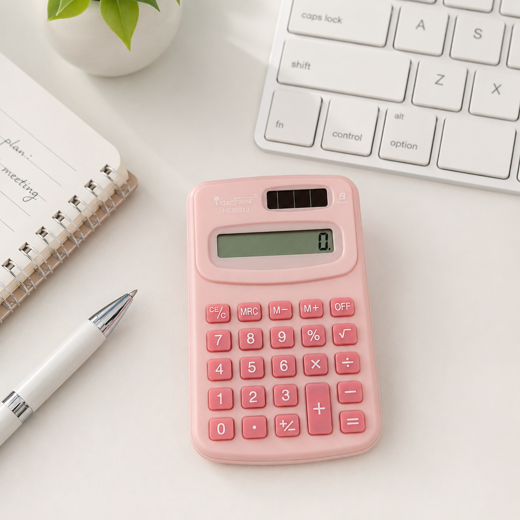 Mini Calculadora Portátil de Bolso 8 Dígitos a Bateria 10 Cm