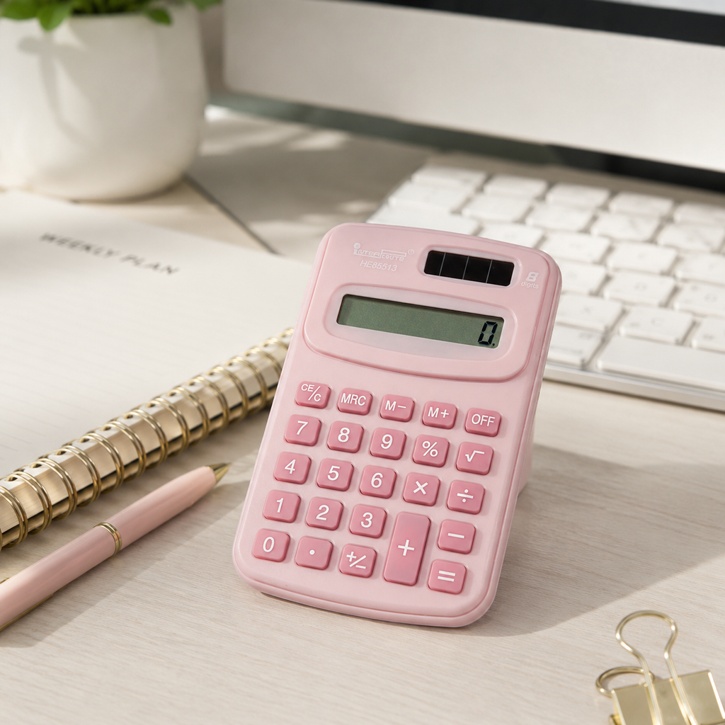 Mini Calculadora Portátil de Bolso 8 Dígitos a Bateria 10 Cm