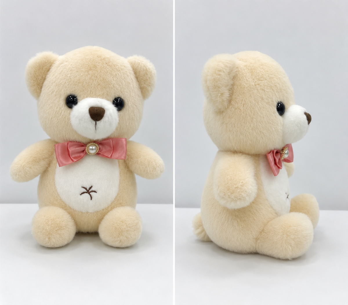 Ursinho de Lacinho com Brilho 23Cm Mix Cores