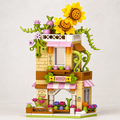 Blocos de Montar Floricultura Infantil com Flores e Girassóis