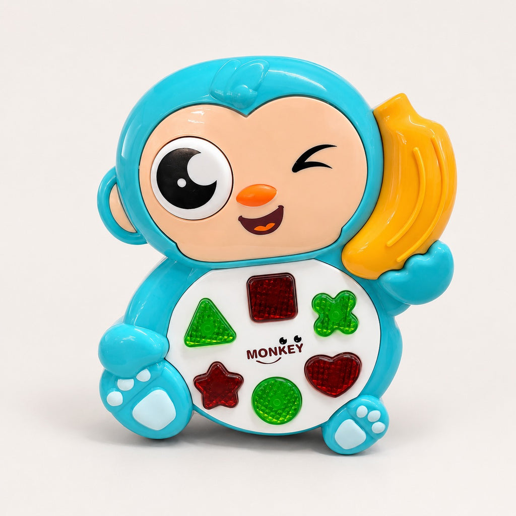 Teclado Musical Infantil Macaco – Brinquedo Educativo com Sons