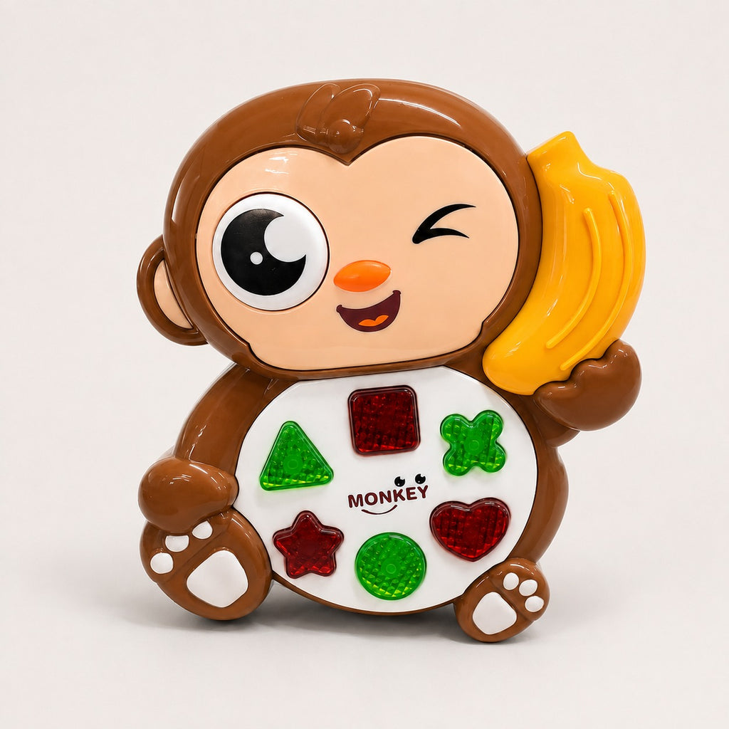 Teclado Musical Infantil Macaco – Brinquedo Educativo com Sons