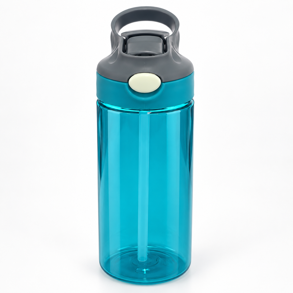 Garrafa Fitness 700ML Com Tampa Automática Com Botão e Alça