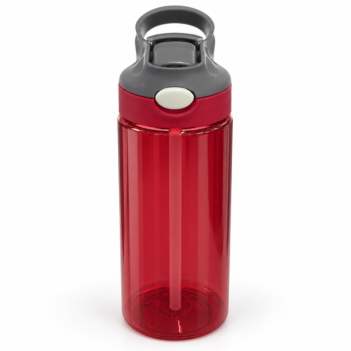 Garrafa Fitness 700ML Com Tampa Automática Com Botão e Alça