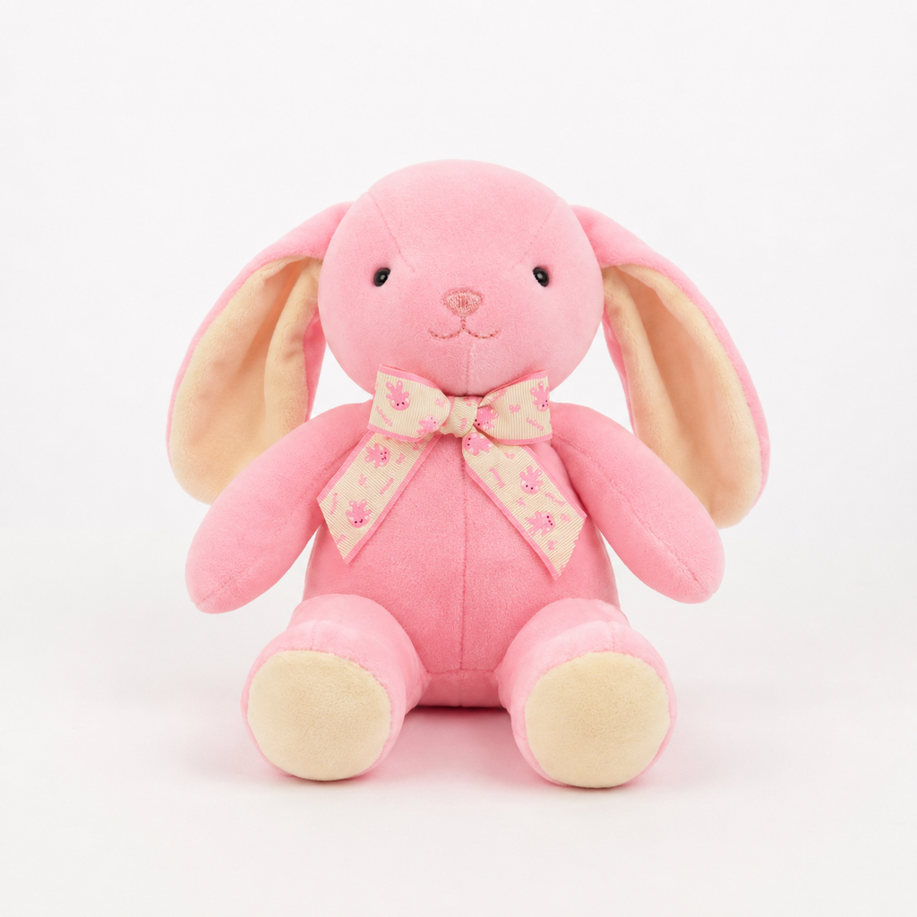 Coelinho de Pelúcia Mácio Com Gravata 20Cm Mix Cores