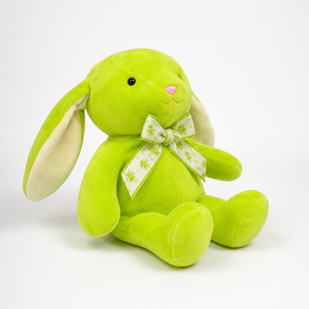Coelinho de Pelúcia Mácio Com Gravata 20Cm Mix Cores