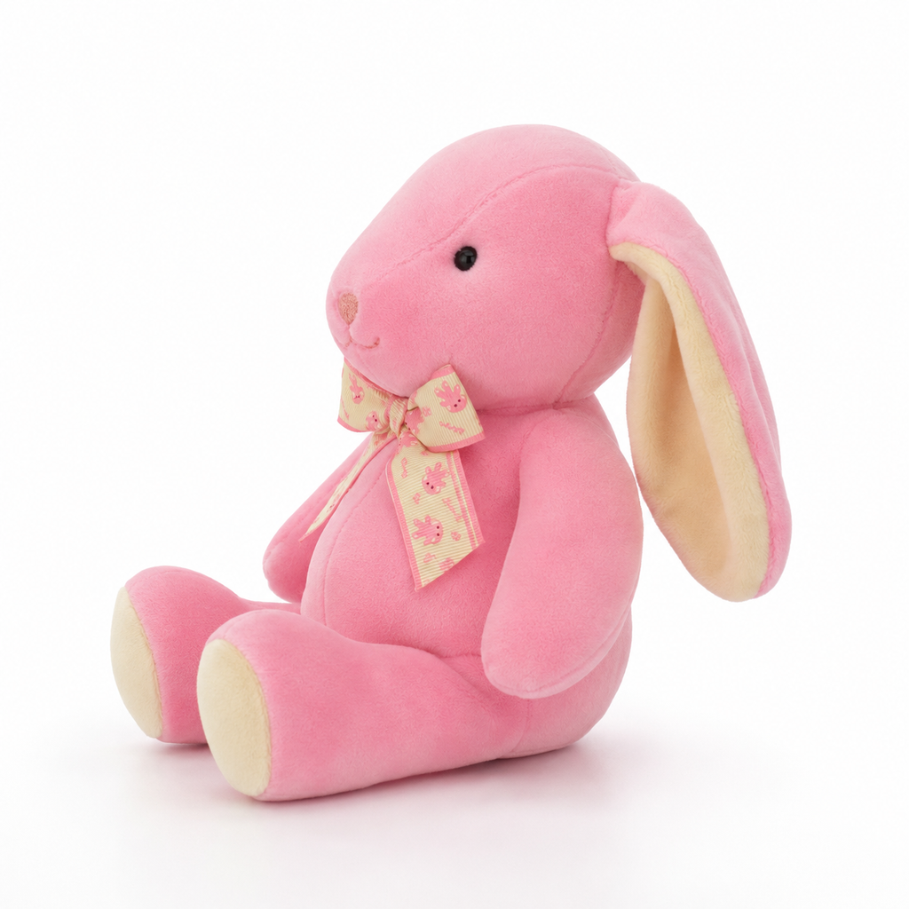 Coelinho de Pelúcia Mácio Com Gravata 20Cm Mix Cores