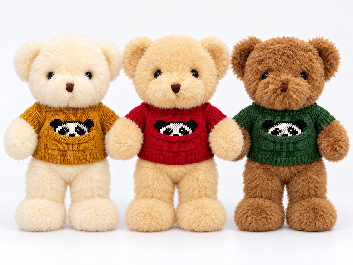 Urso de Pelúcia com Roupinha Mix Cores de 30 Cm Gumi