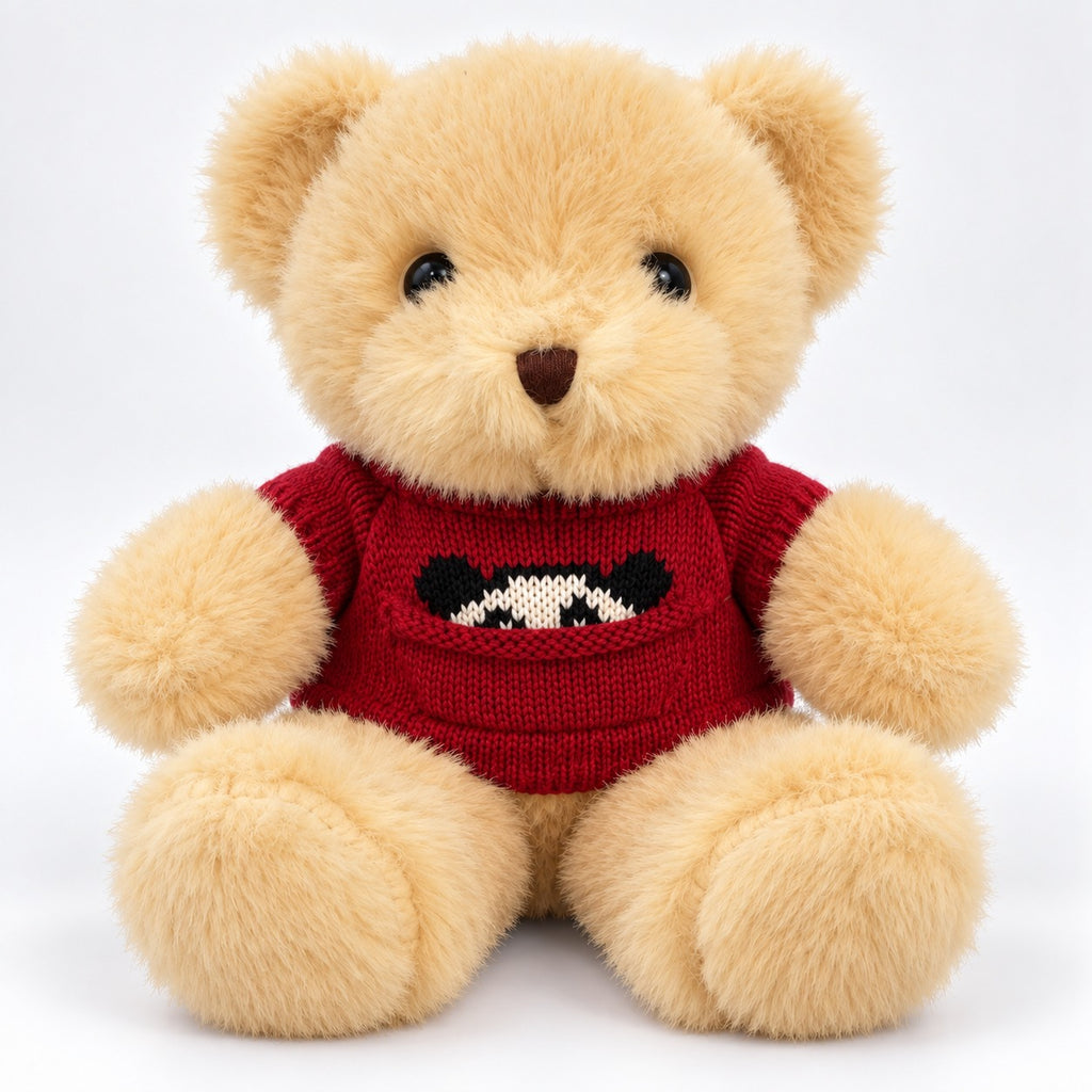 Urso de Pelúcia com Roupinha Mix Cores de 30 Cm Gumi