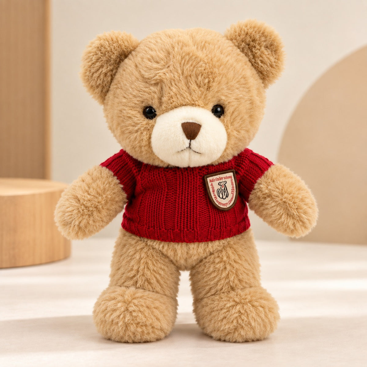 Urso de Pelúcia 35 cm com Blusa de Tricô Macio - Mix Cores
