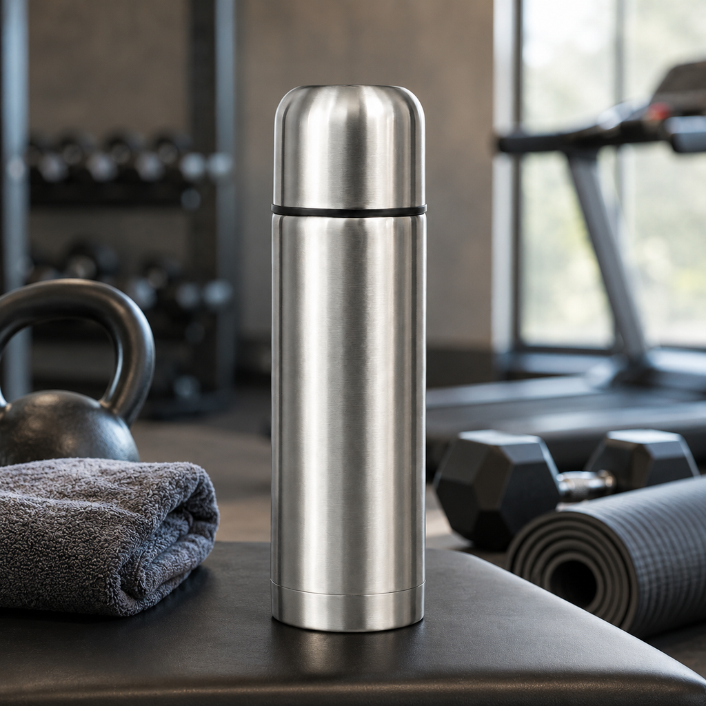 Garrafa Térmica Inox 350ml Portátil Café Chá Água Tampa Copo