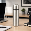 Garrafa Térmica Inox 350ml Portátil Café Chá Água Tampa Copo