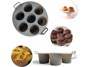 Forma de silicone para doces, cupcake - cinza - unihome