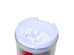 Pote herméticos para alimentos em plástico branco - wellmix - 600ml