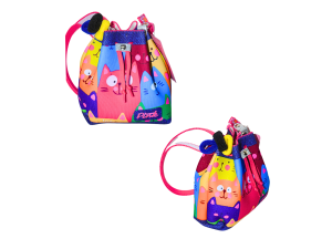 Bolsa saco infantil para meninas - gatinhos - princesa pink