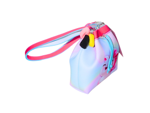 Bolsa saco para meninas c/ acessório para cabelo - unicórnio  princesa pink