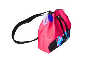 Bolsa saco pink com preto para meninas - princesa pink