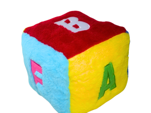 Dado de pelúcia com letras educativo nfantil - fc2776 - fizzy