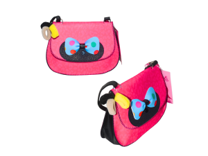 Bolsinha de ombro rosa - minnie - princesa pink