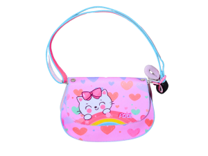 Bolsa de ombro colorida - meow - princesa pink